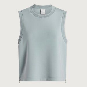 Shea Crop Tank in Ether Blue